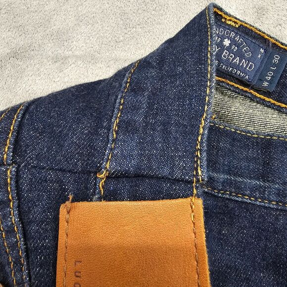 Lucky Brand Jeans Men's Blue 221 Straight Dark Wash Denim Size 40x 27 *ALTERED - Picture 13 of 14